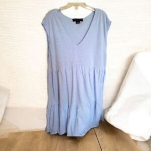Social Standard Sanctuary Cottagecore Blue Ruffle Dress Size Large